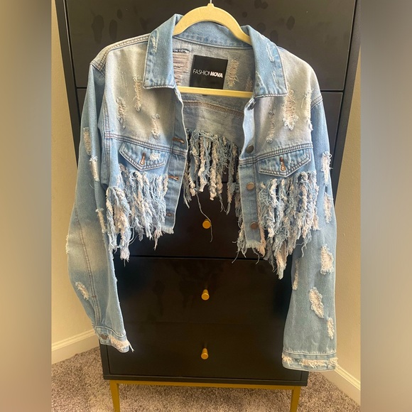 Not One To Mess With Denim Jacket - Denim - Picture 8 of 9